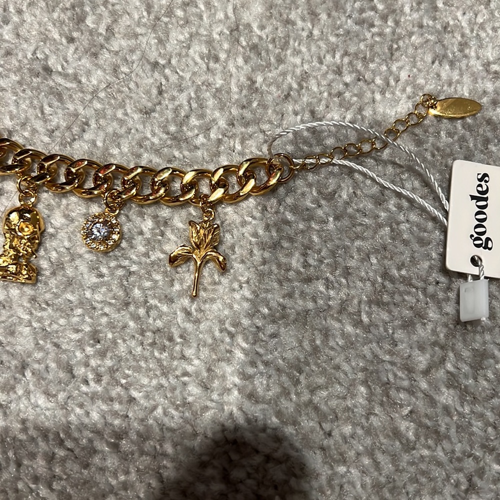 Vincent Van Gogh yellow gold plated charm bracelet - Picture 4 of 7